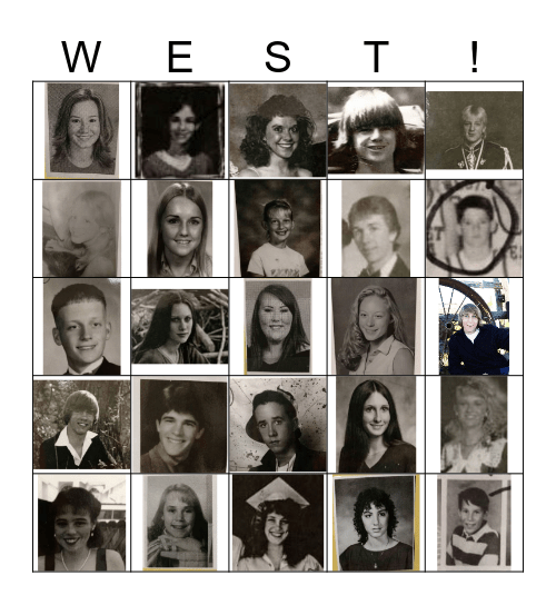 BACK IN TIME BINGO Card