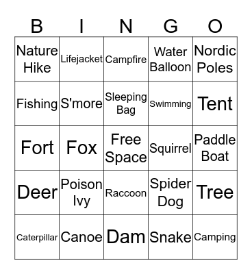 Hay Creek Bingo Card