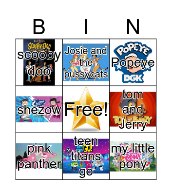 TV shows  Bingo Card