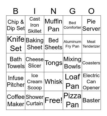 Bridal Bingo! Bingo Card