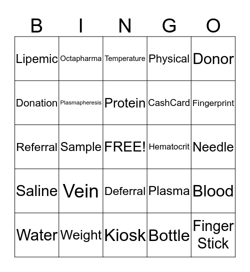 OCTAPHARMA BINGO Card