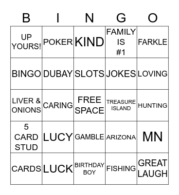 TOM IS 80 !! Bingo Card