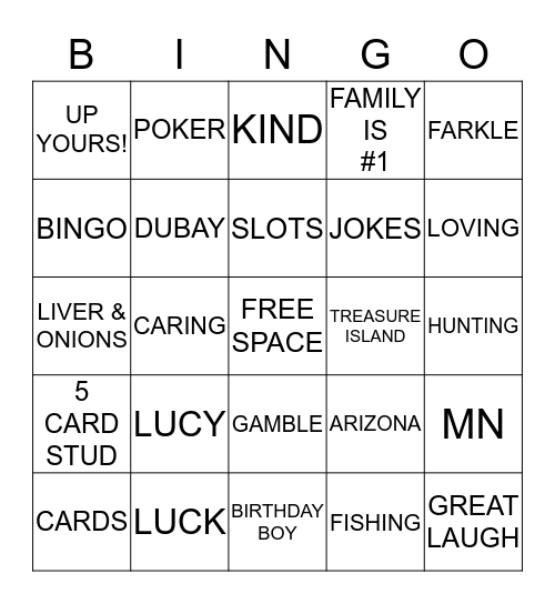 TOM IS 80 !! Bingo Card