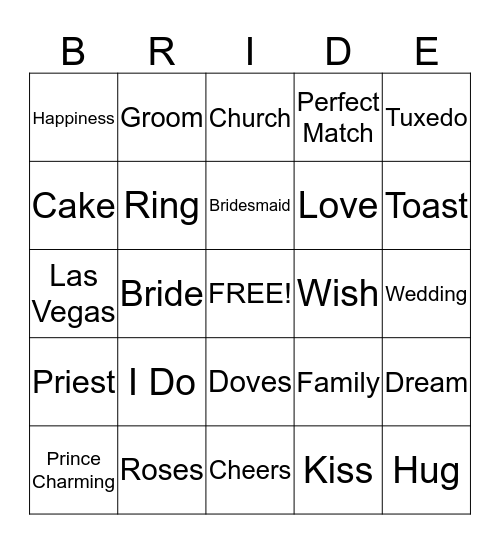 Anna Laura's Bachelorette Party - July 12, 2013 Bingo Card