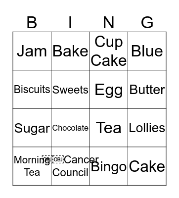 Trent's Biggest Morning Tea Bingo!! Bingo Card