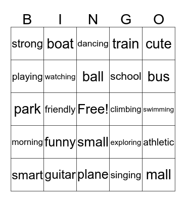 BINGO!! Bingo Card