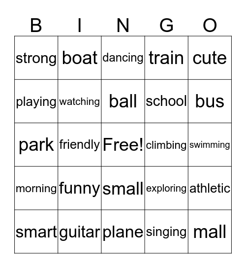 BINGO!! Bingo Card