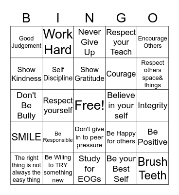 Burke's Bingo  Bingo Card