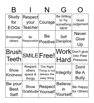 Burke's Bingo  Bingo Card