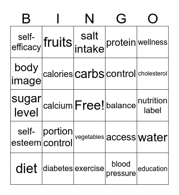 Wellness? What's That?  Bingo Card