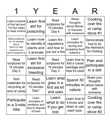 CERTIFICATION BLACKOUT Bingo Card