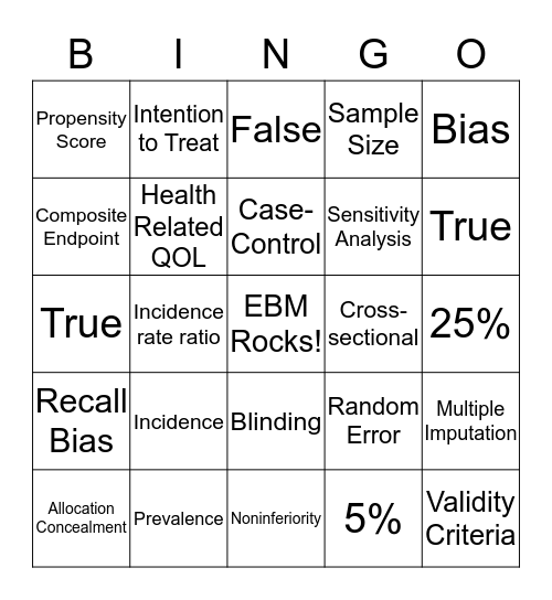 EBM Bingo Card