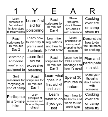 CERTIFICATION BLACKOUT Bingo Card