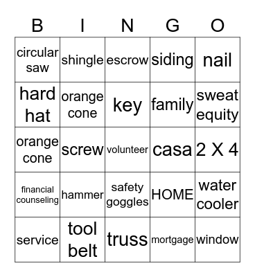 HYP Dallas Bingo Card