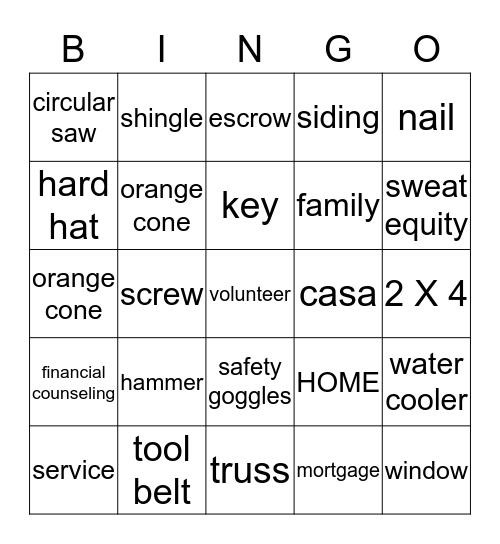 HYP Dallas Bingo Card