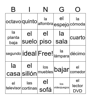 Unit 5 Lec. 1 Bingo Card