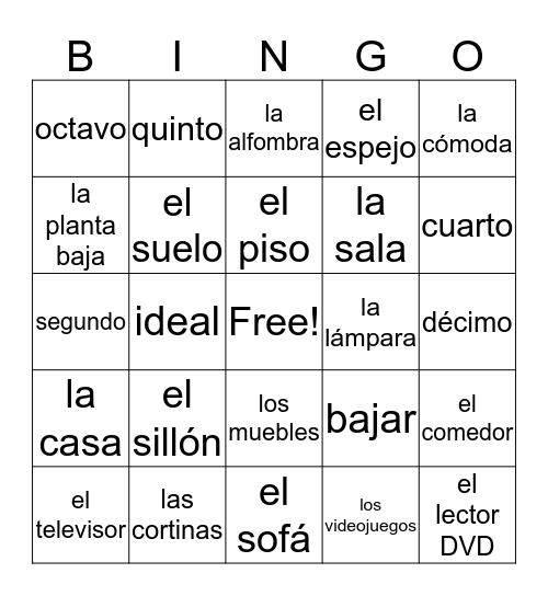 Unit 5 Lec. 1 Bingo Card