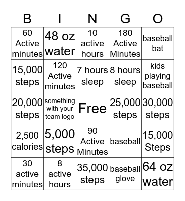 BIG LEAGUE BINGO Card