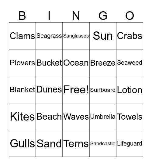 Brenner Bingo Card
