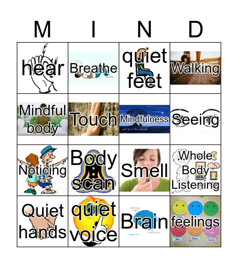 Mindful Bingo Card