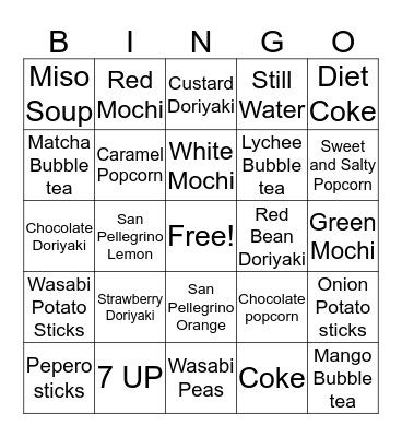 Up Sell Bingo Card