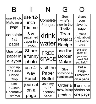 CM Made with Love BINGO Card