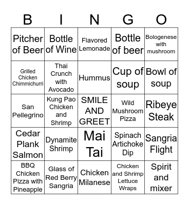 CPK MIRAGE BINGO Card