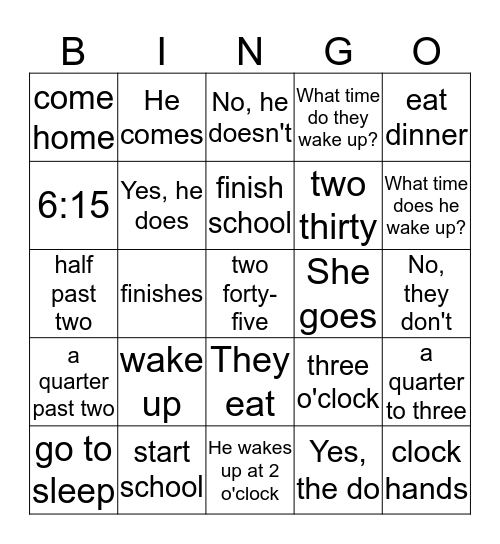 raun Bingo Card