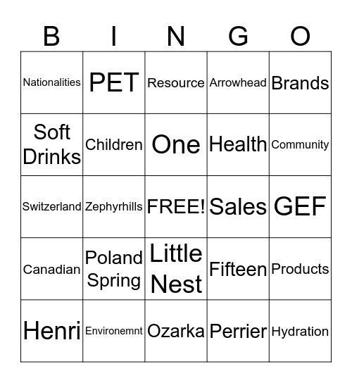 Bingo Card