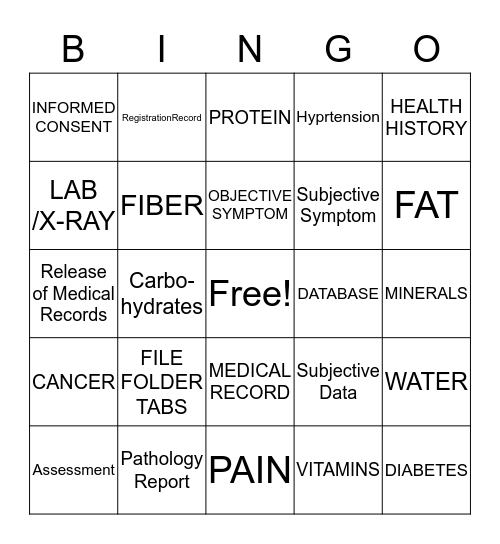 WEEK 3 MOD C: THEORY  Bingo Card