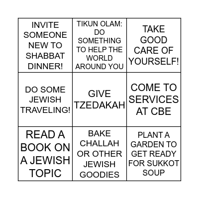 SUMMER BINGO Card