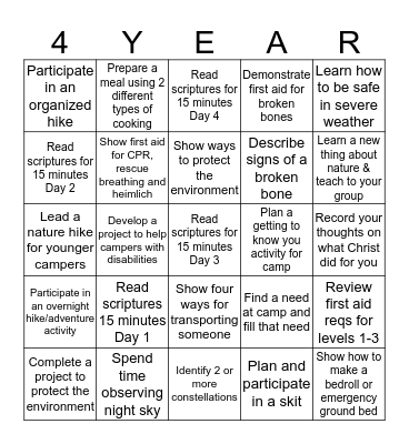 CERTIFICATION BLACKOUT Bingo Card