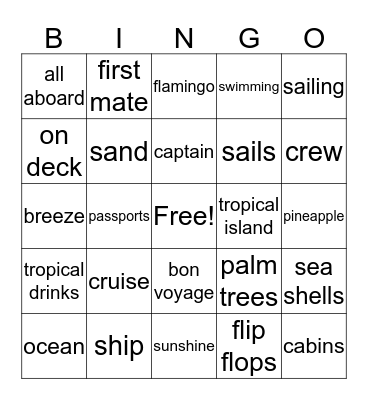 USS MILLER Bingo Card