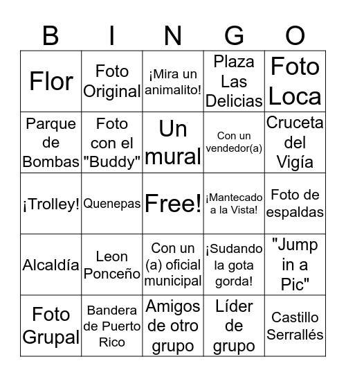 PONCE ES PONCE Bingo Card