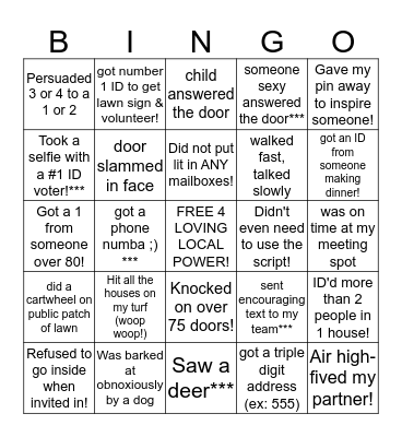 Bus Trip Bingo! Bingo Card