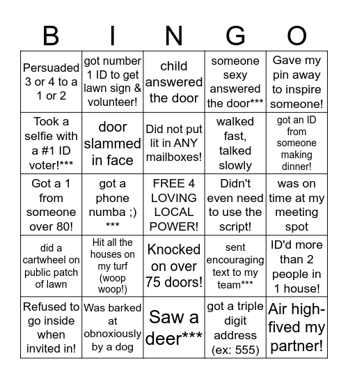 Bus Trip Bingo! Bingo Card