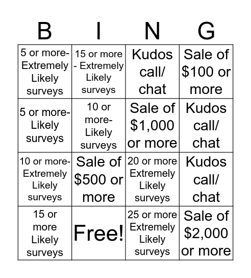 Chat Bingo Card