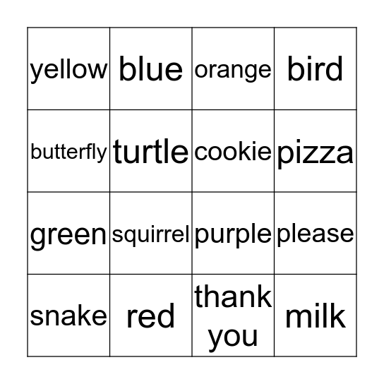 Bingo Card
