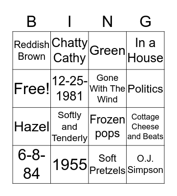Mom's Life Bingo Card