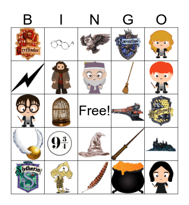 Harry Potter Bingo! Bingo Card