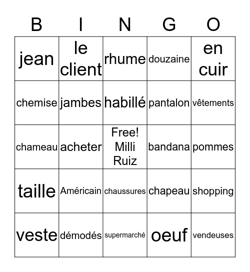 F2 Extra Episode 2 - Bingo Game Bingo Card