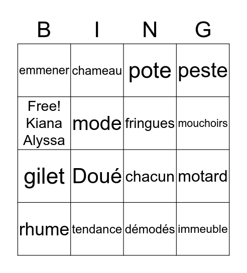 F2 - Extra Episode  Bingo Card