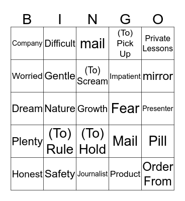 Bingo Card