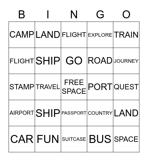 SUMMER READING CLUB Bingo Card