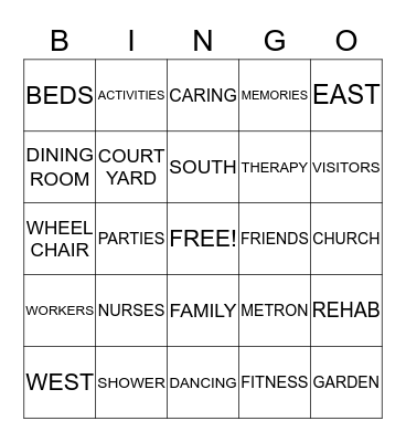 METRON BINGO! Bingo Card