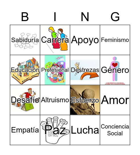 NAPO BINGO Card