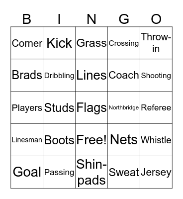 Football Social  Bingo Card