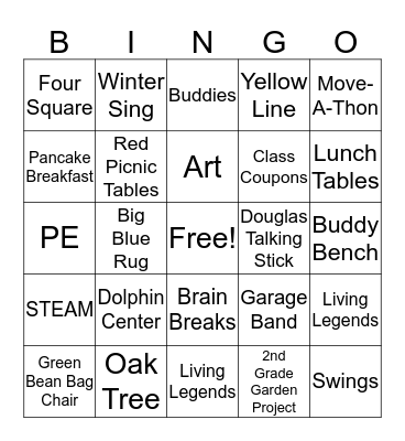 Cold Spring Bingo! Bingo Card