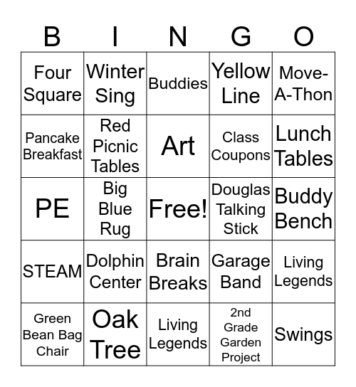 Cold Spring Bingo! Bingo Card