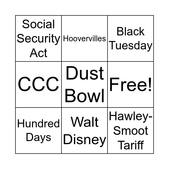 Bingo Card